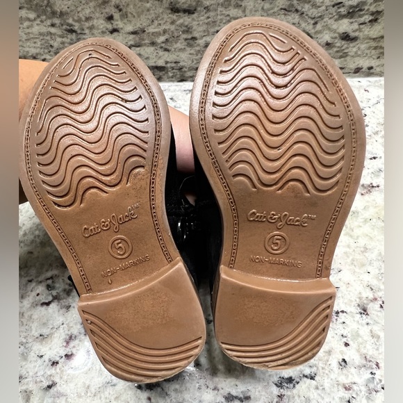 Cat & Jack - Girls Black ankle booties - Size 5T - Picture 4 of 4